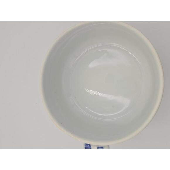 Vintage Asian Blue and White Dragon Serving Bowl - Picture 7 of 9